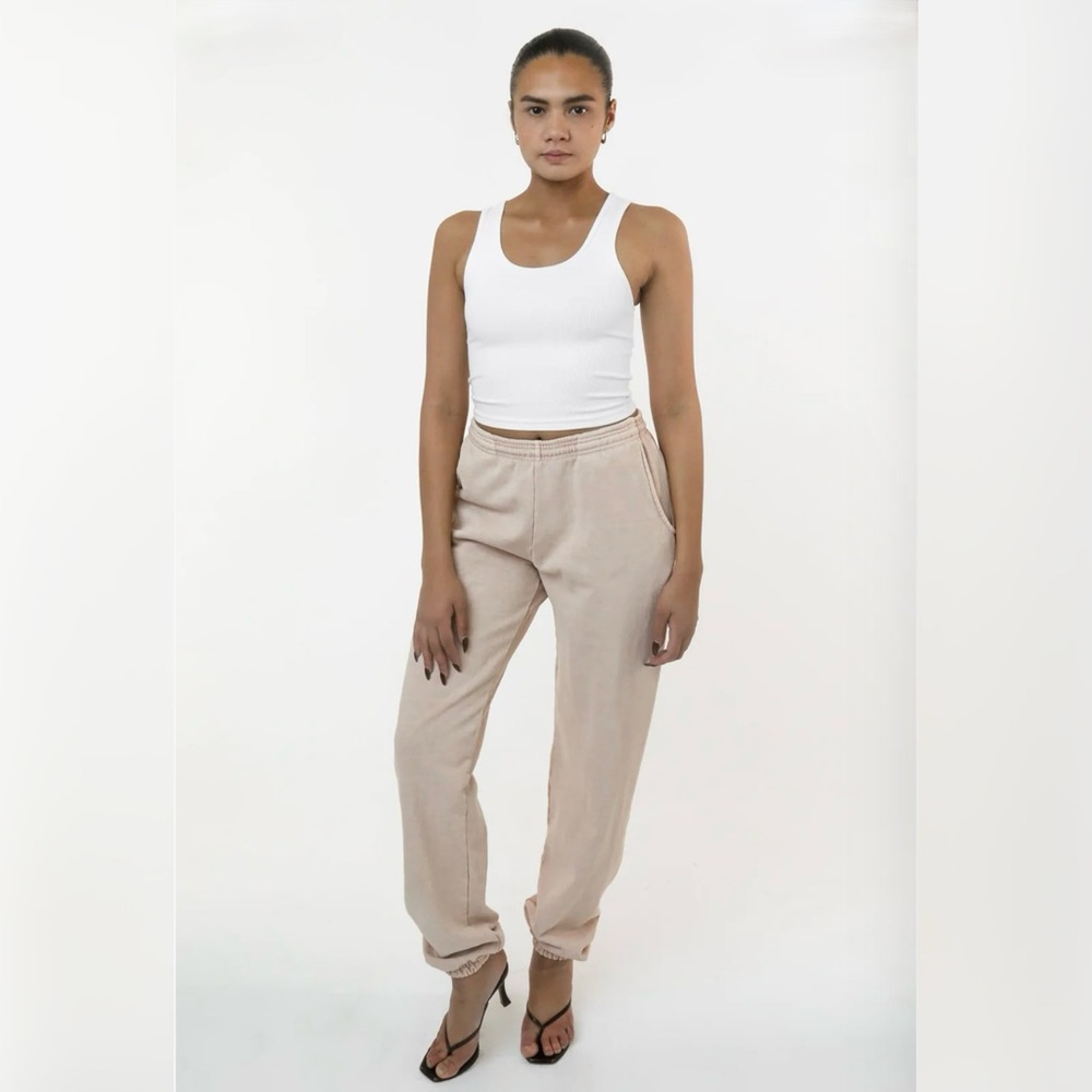 LA Apparel Heavy Fleece pigment dyed unisex sweatpants Unisex Small